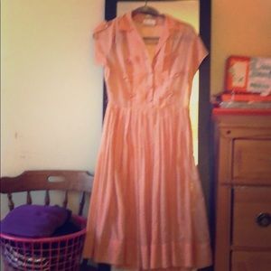 Vintage Toni Todd peach colored dress!